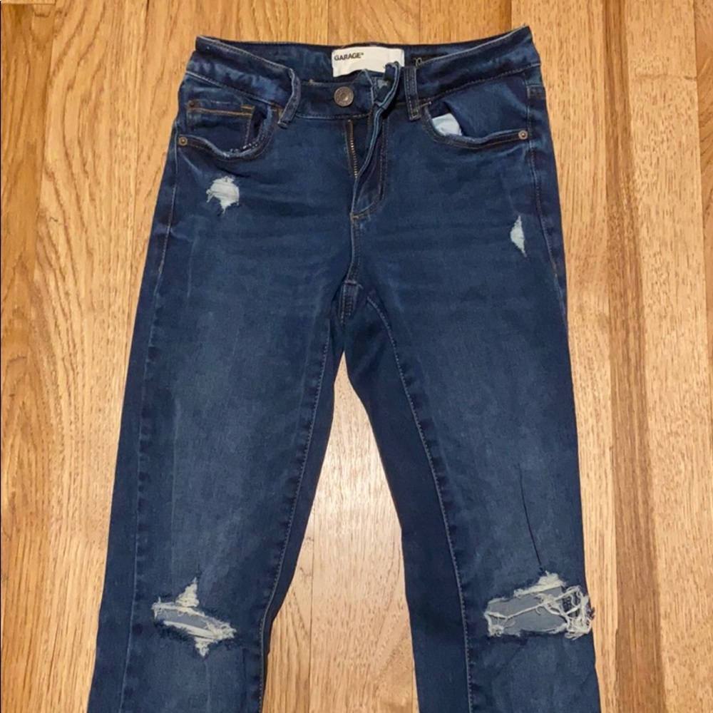 garage ripped jeans